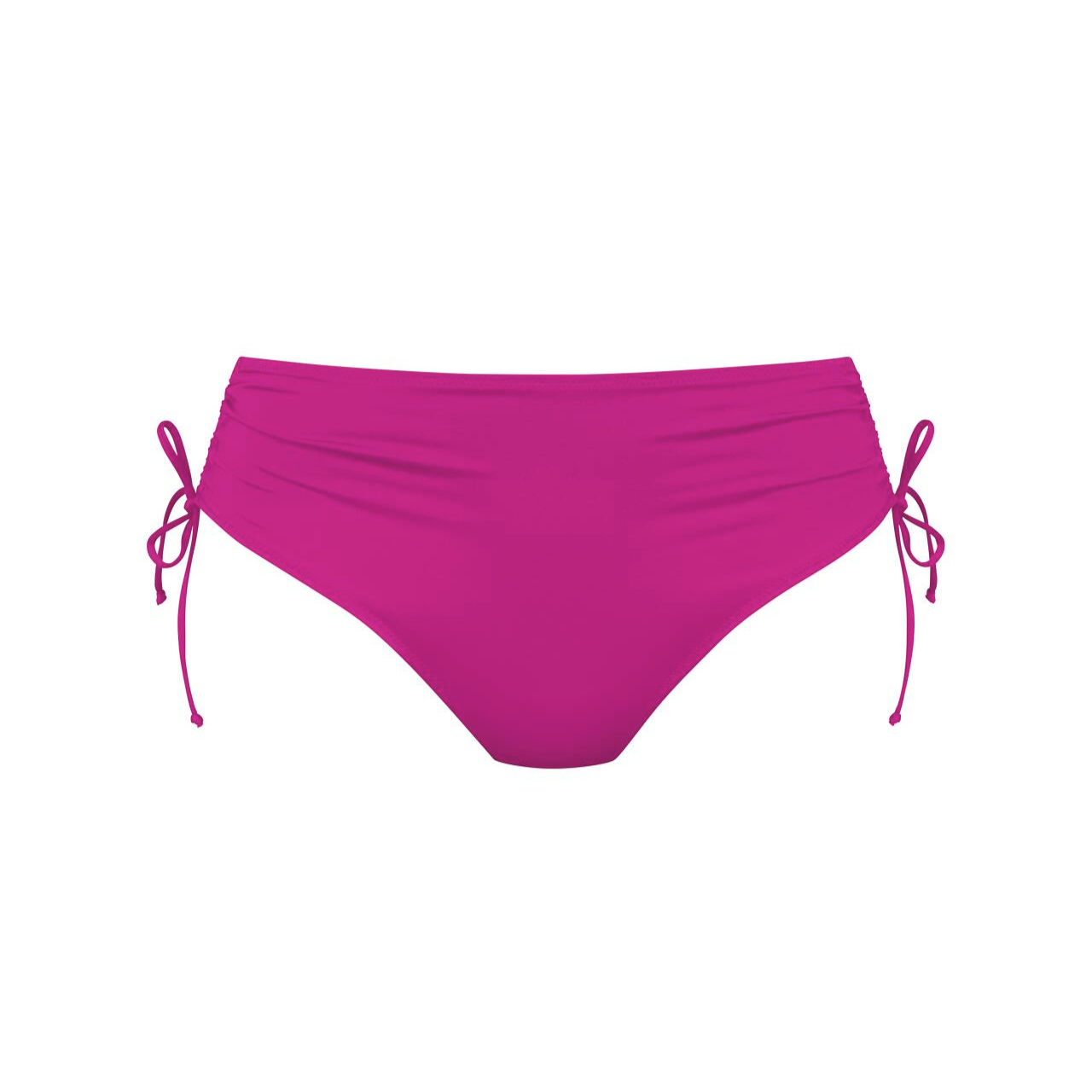 Shiny Basics Anny Adjustable Leg Bikini Bottom in Passion Pink
