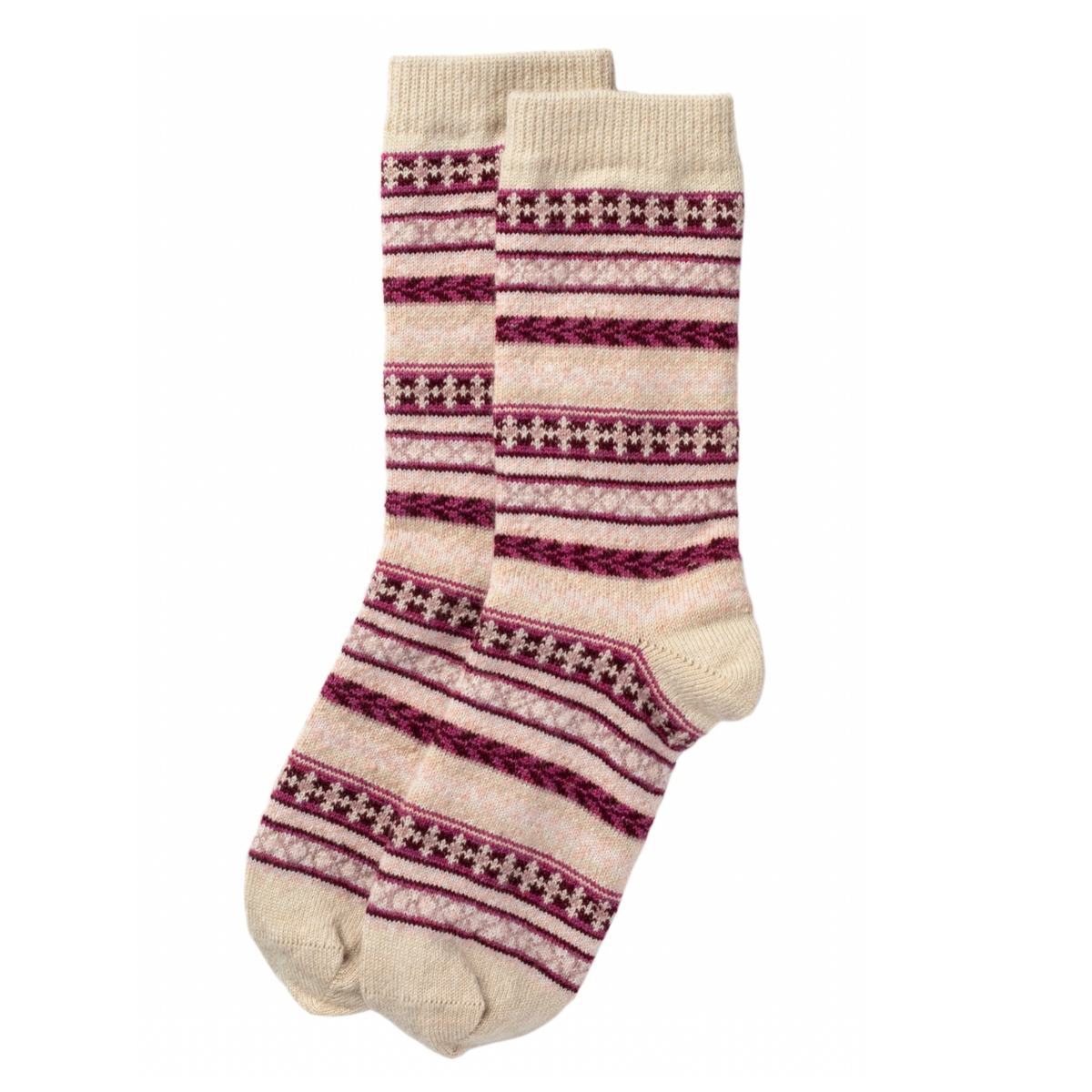 Multi-Coloured Fairisle Socks