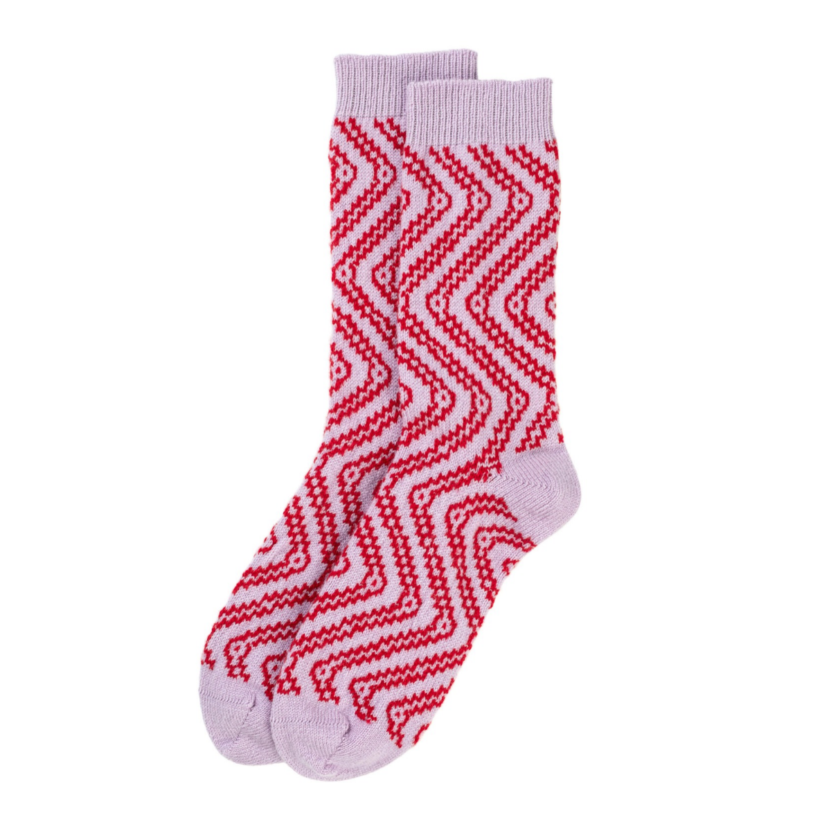 Swirly Cashmere Bed Socks