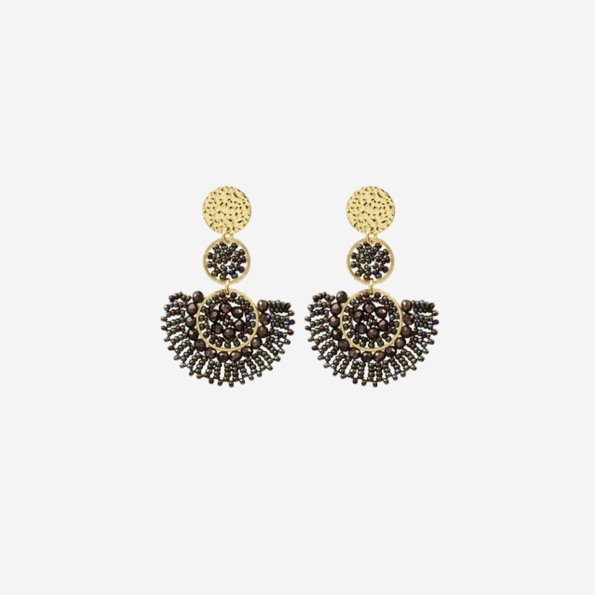 Cancun Earrings in Hazelnut