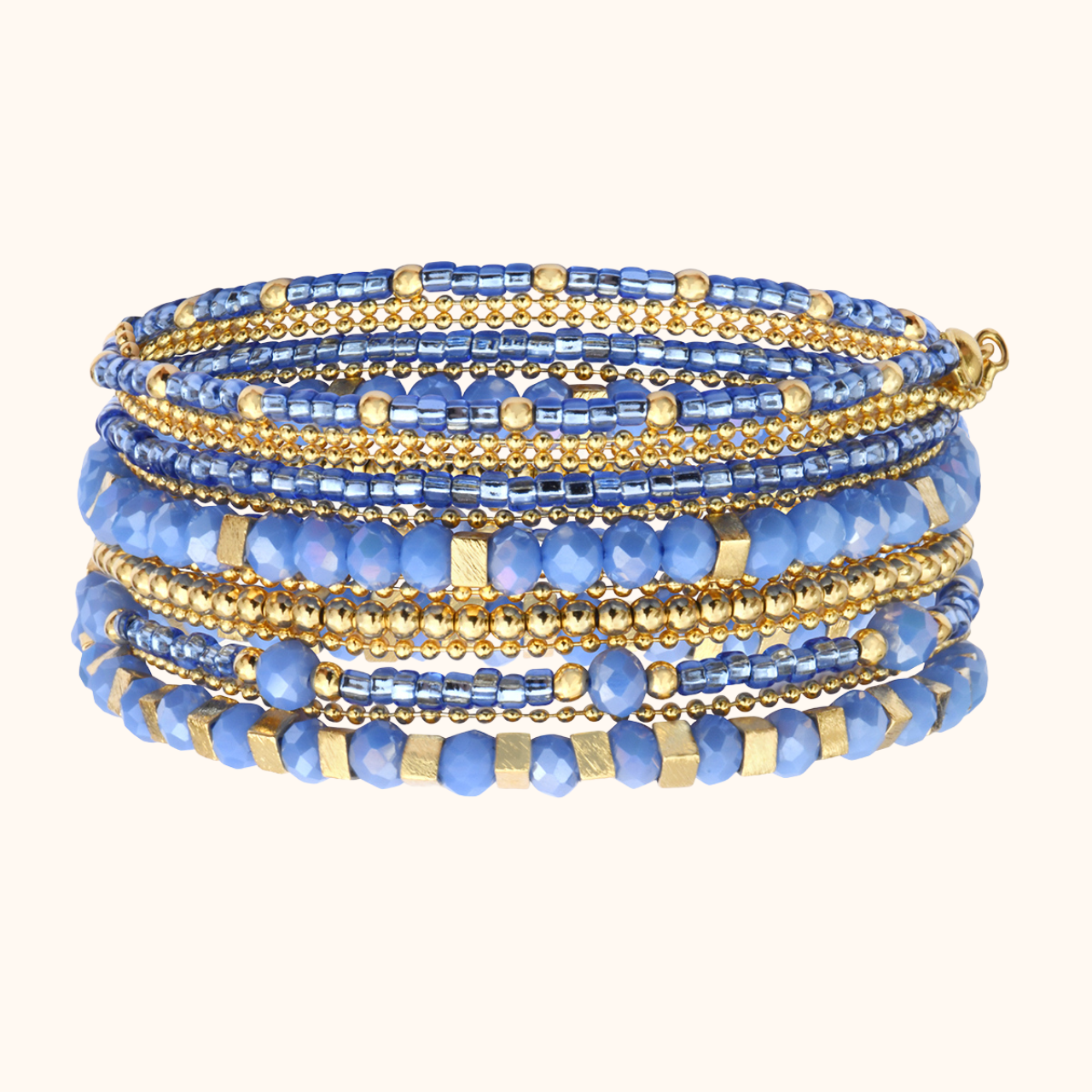 Divine Necklace-Bracelet 5 Turns Square