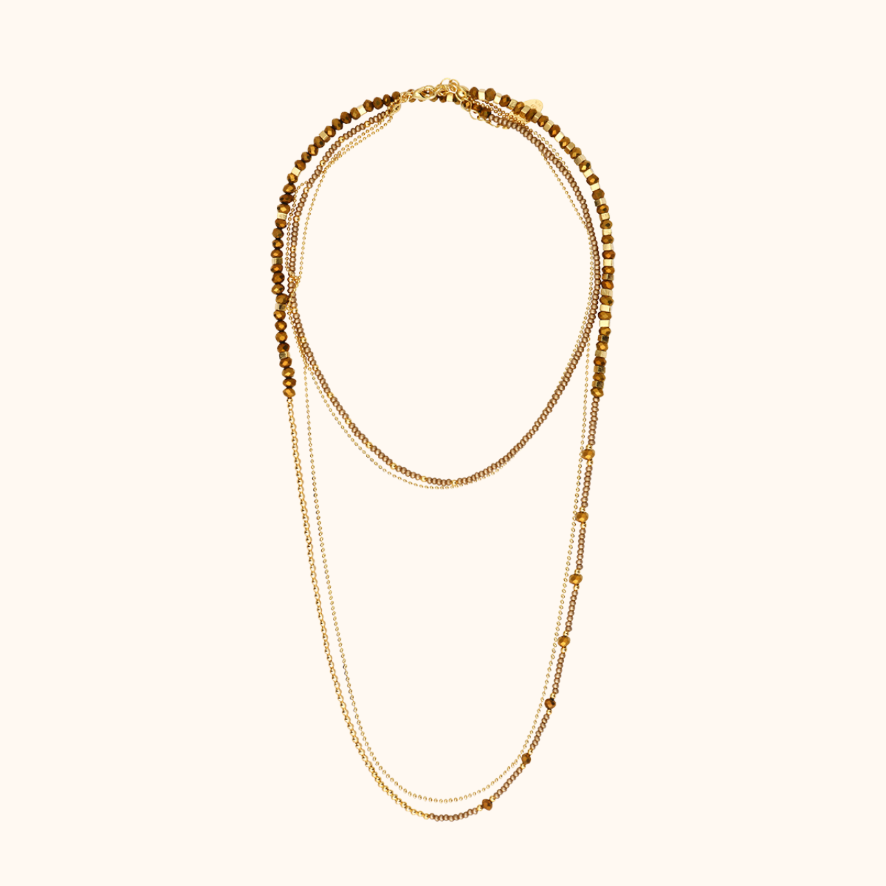 Divine Necklace-Bracelet 5 Turns Square