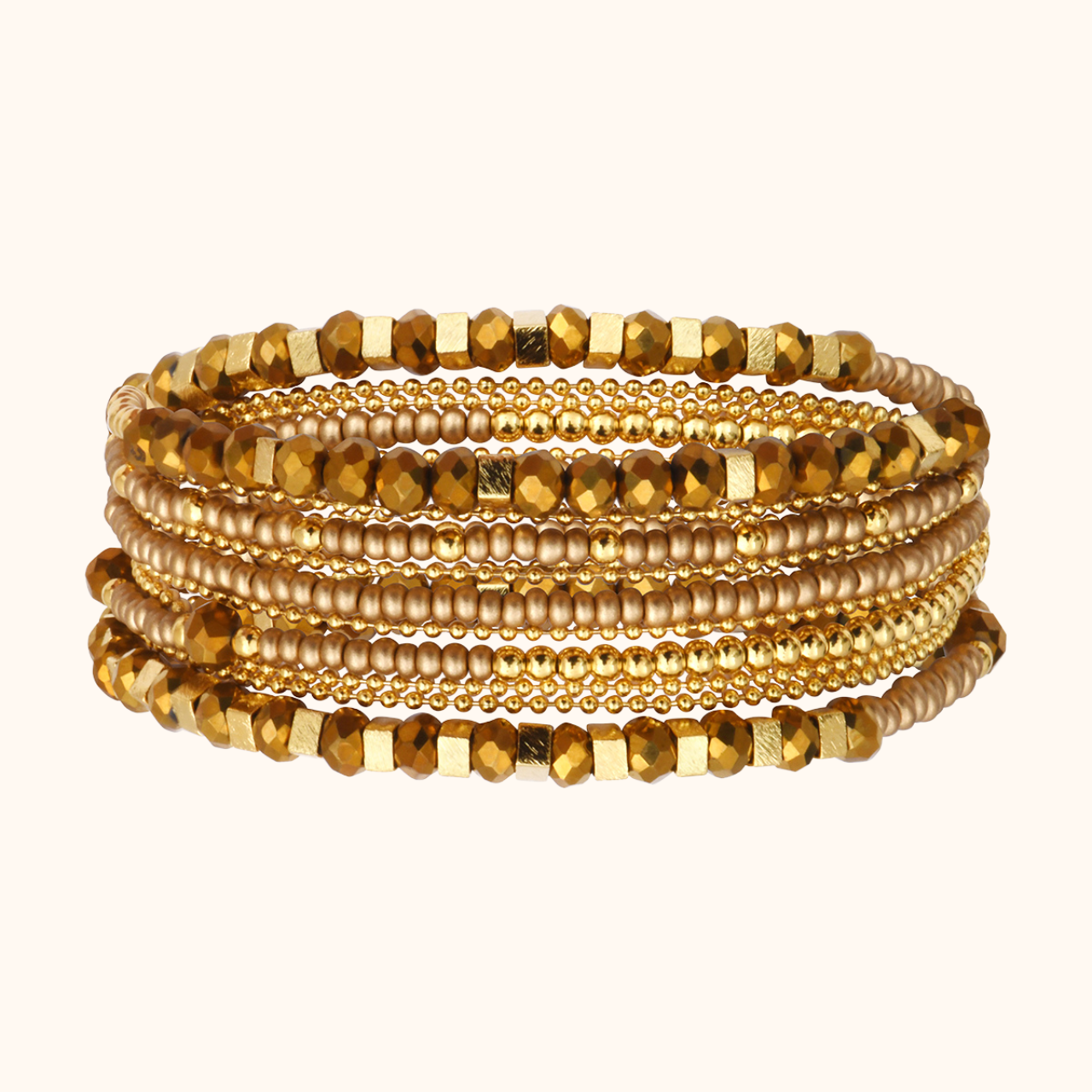 Divine Necklace-Bracelet 5 Turns Square