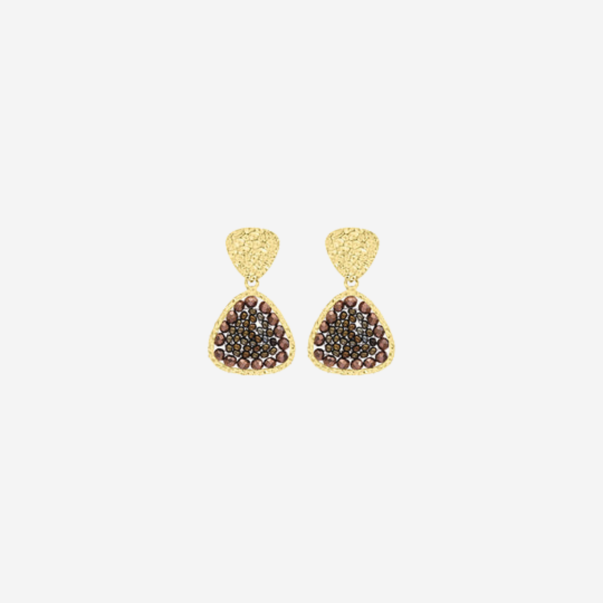 Mini Mae Earrings in Hazelnut