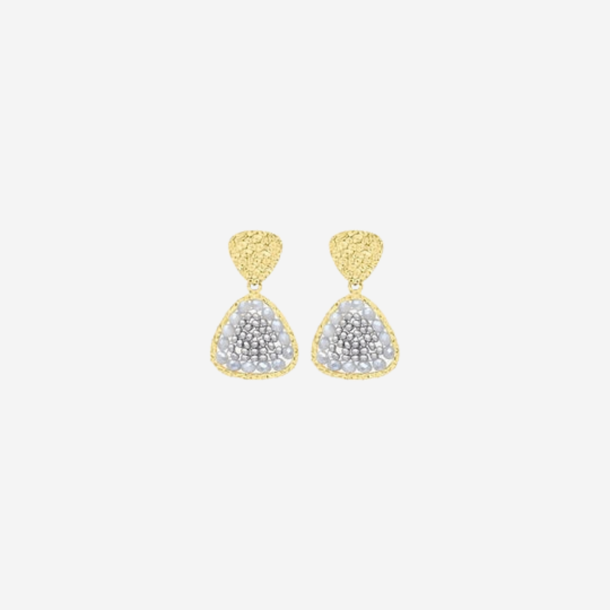 Mini Mae Earrings in Platinum