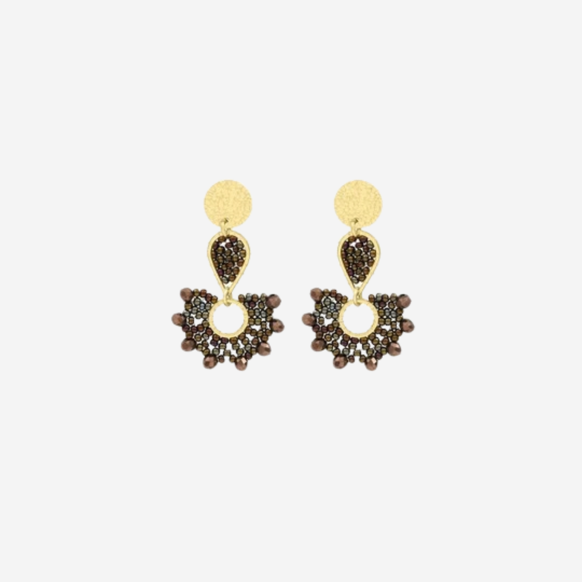 Ophélia Earrings in Hazelnut