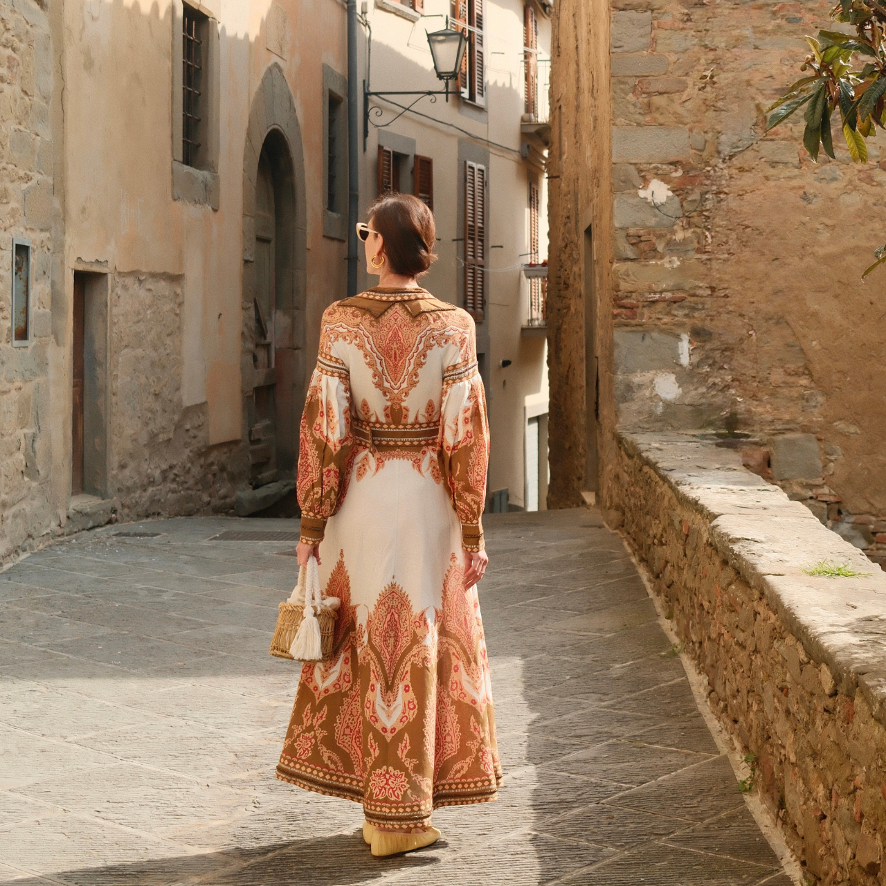 Florista Long Dress in Olive
