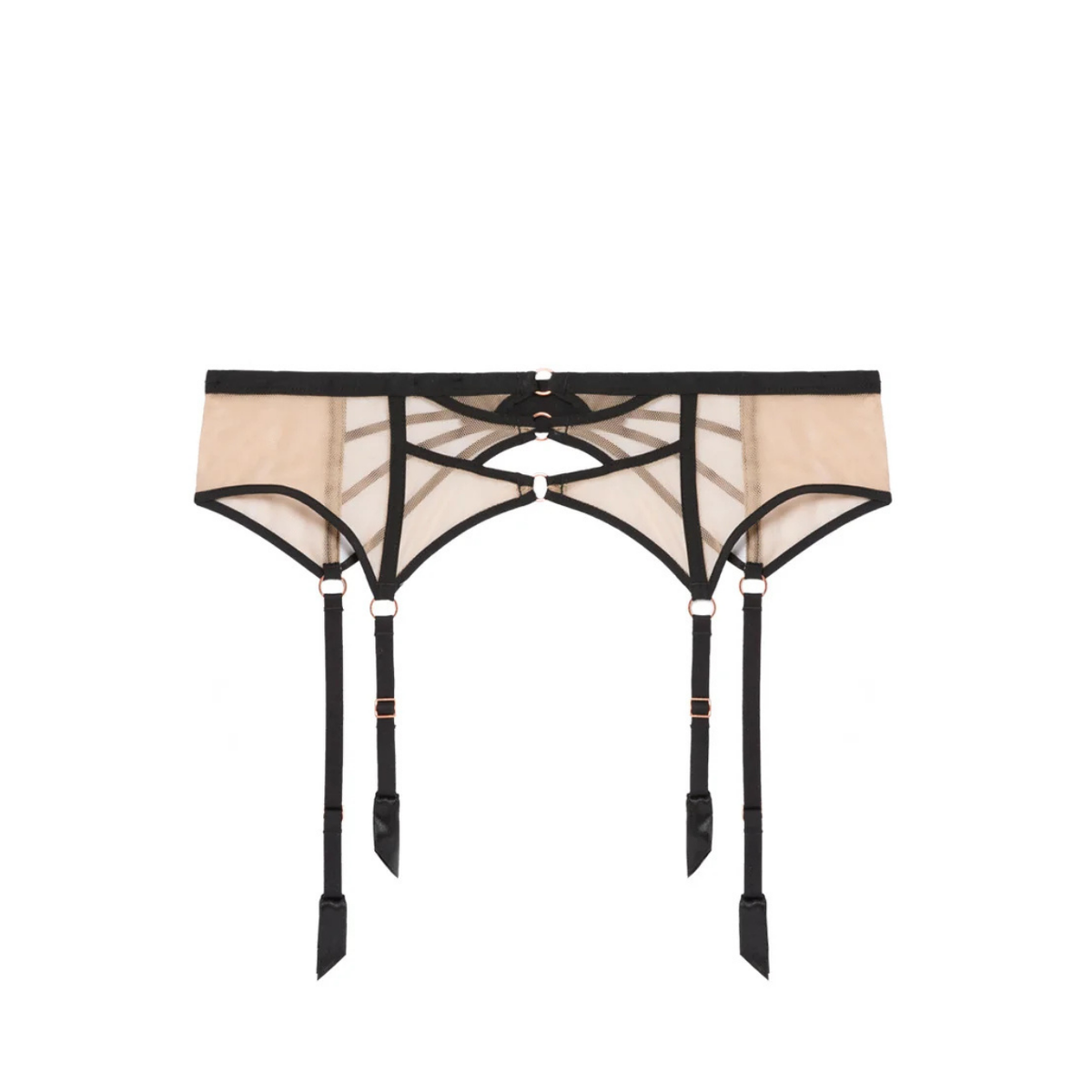 Fantasme in Light Tatoo Suspender Belt