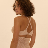 Plume Moulded Plunge Bra in Peau Rose