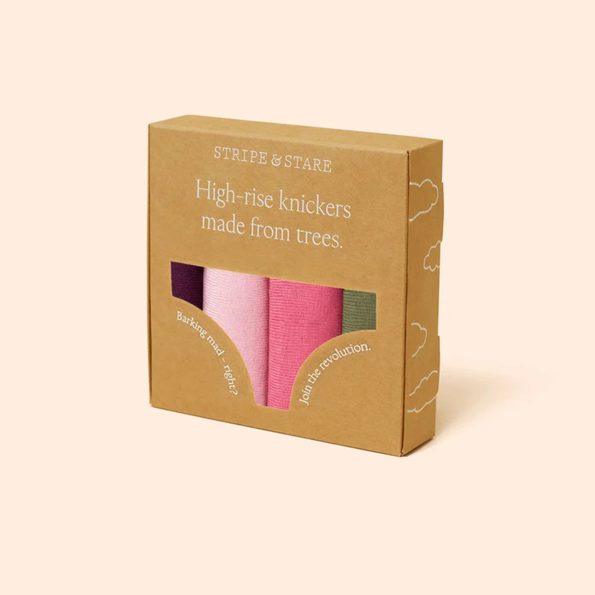 Black Cherry & Olive High Rise Knicker Box