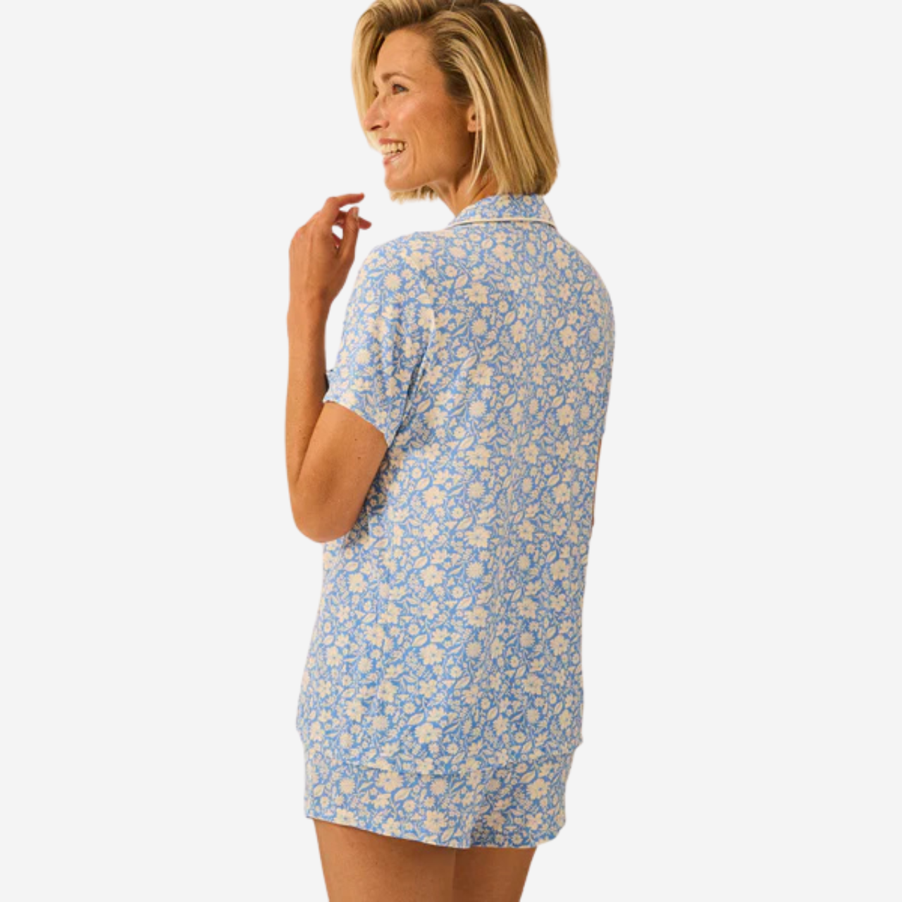 Cornflower Petals Short PJ Set