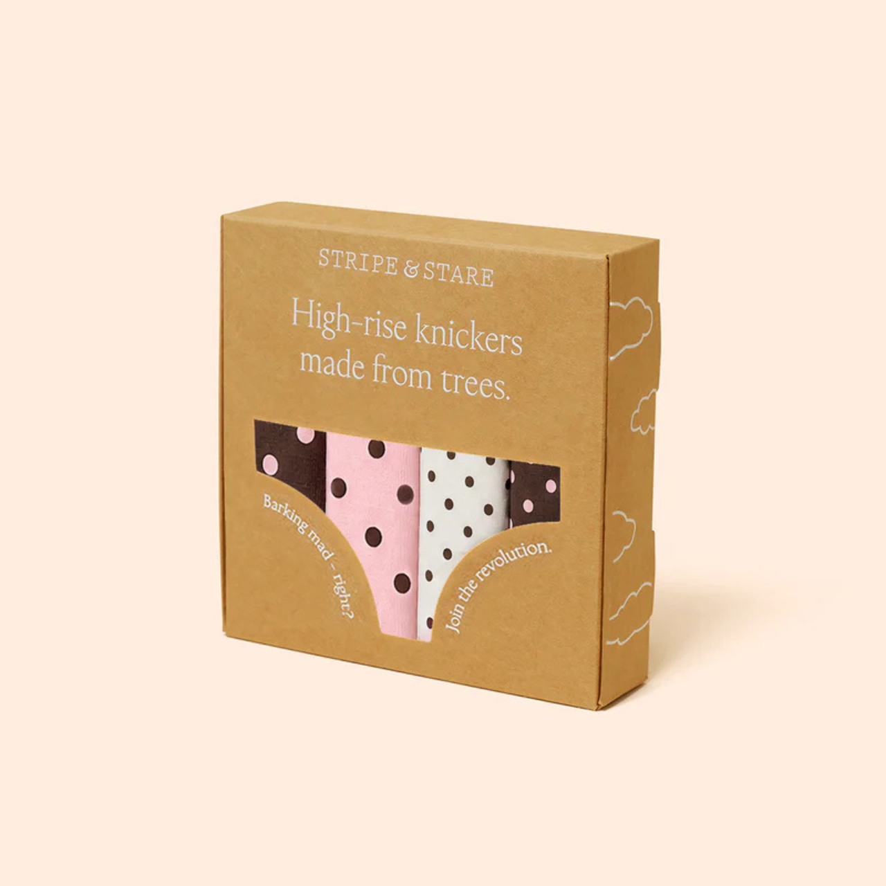 Neopolitan Polkadot High Rise Knicker Box