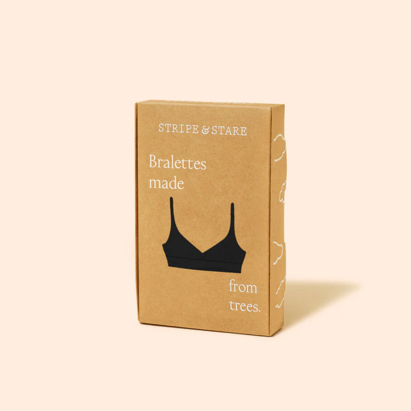 Lace Plunge Bra in Black