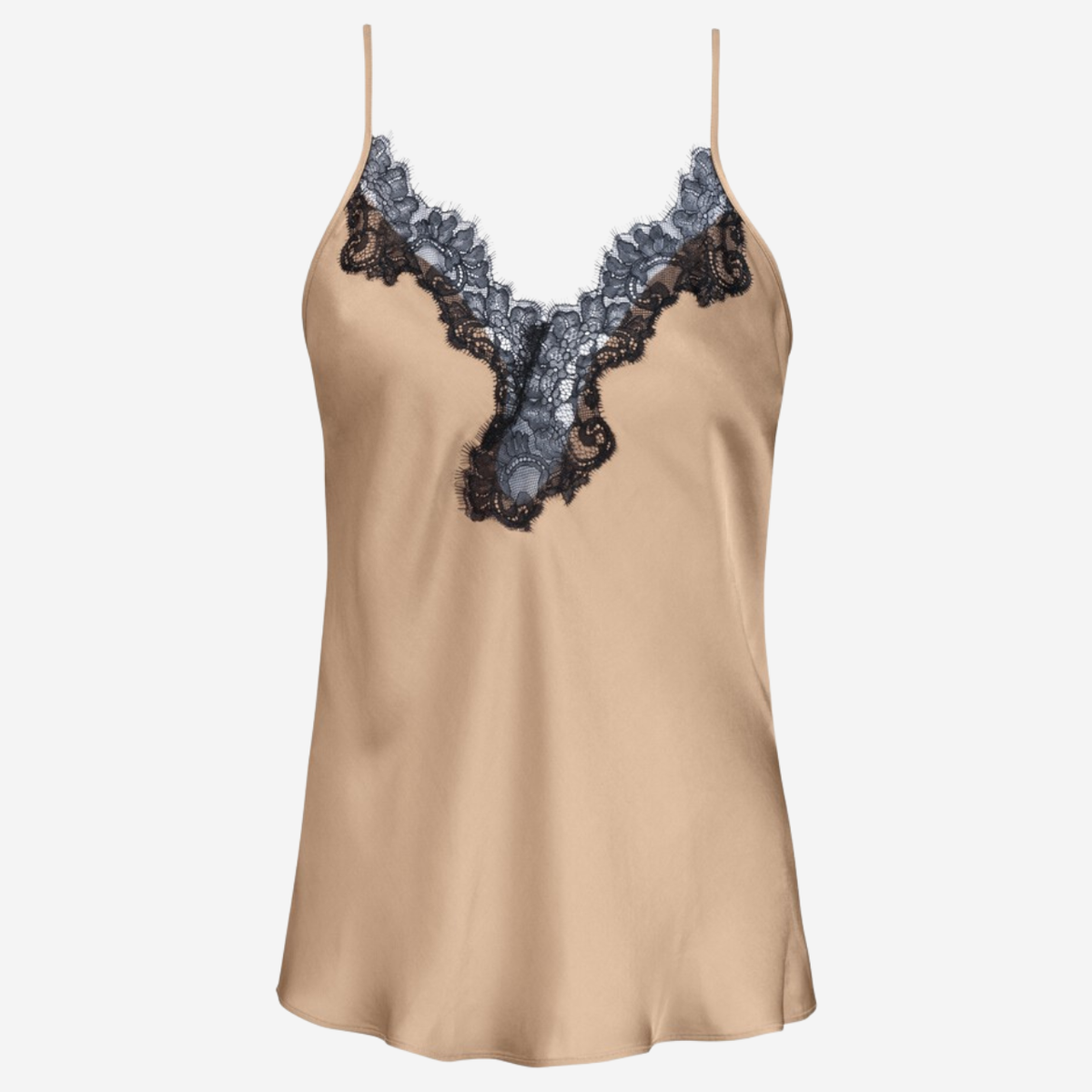 Serie Poetry Luxury Cami Pyjama Set in Golden Hazel