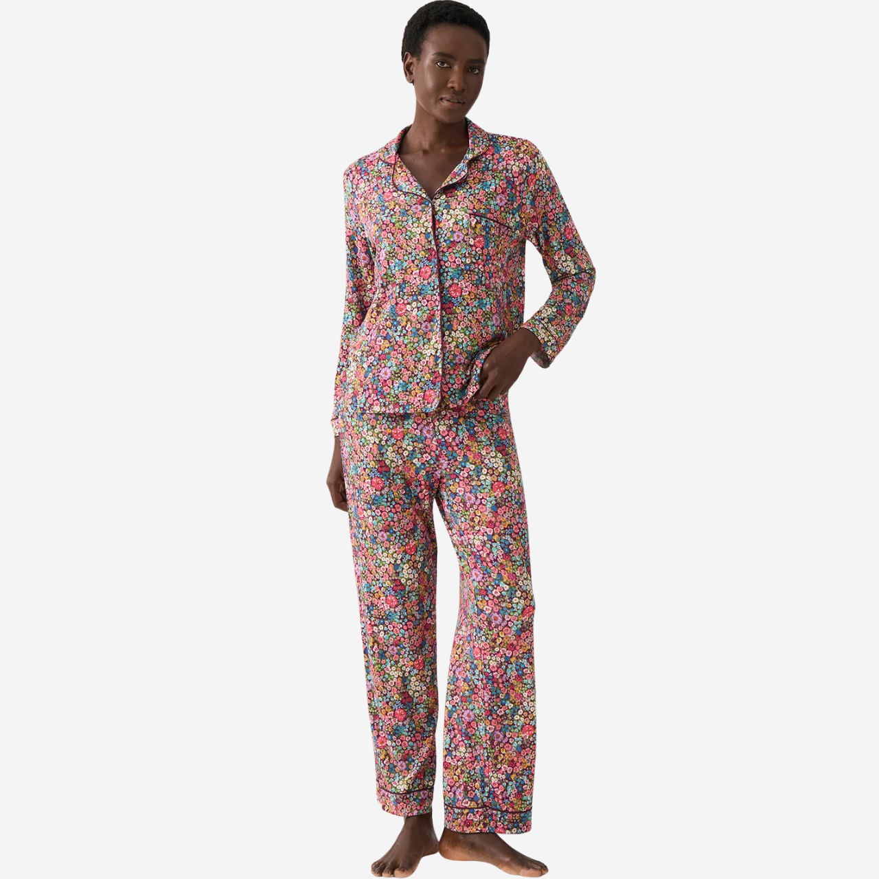 Long Pyjama Set - Pansy Pop