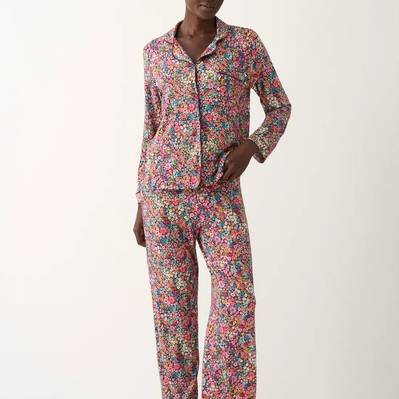 Long Pyjama Set - Pansy Pop