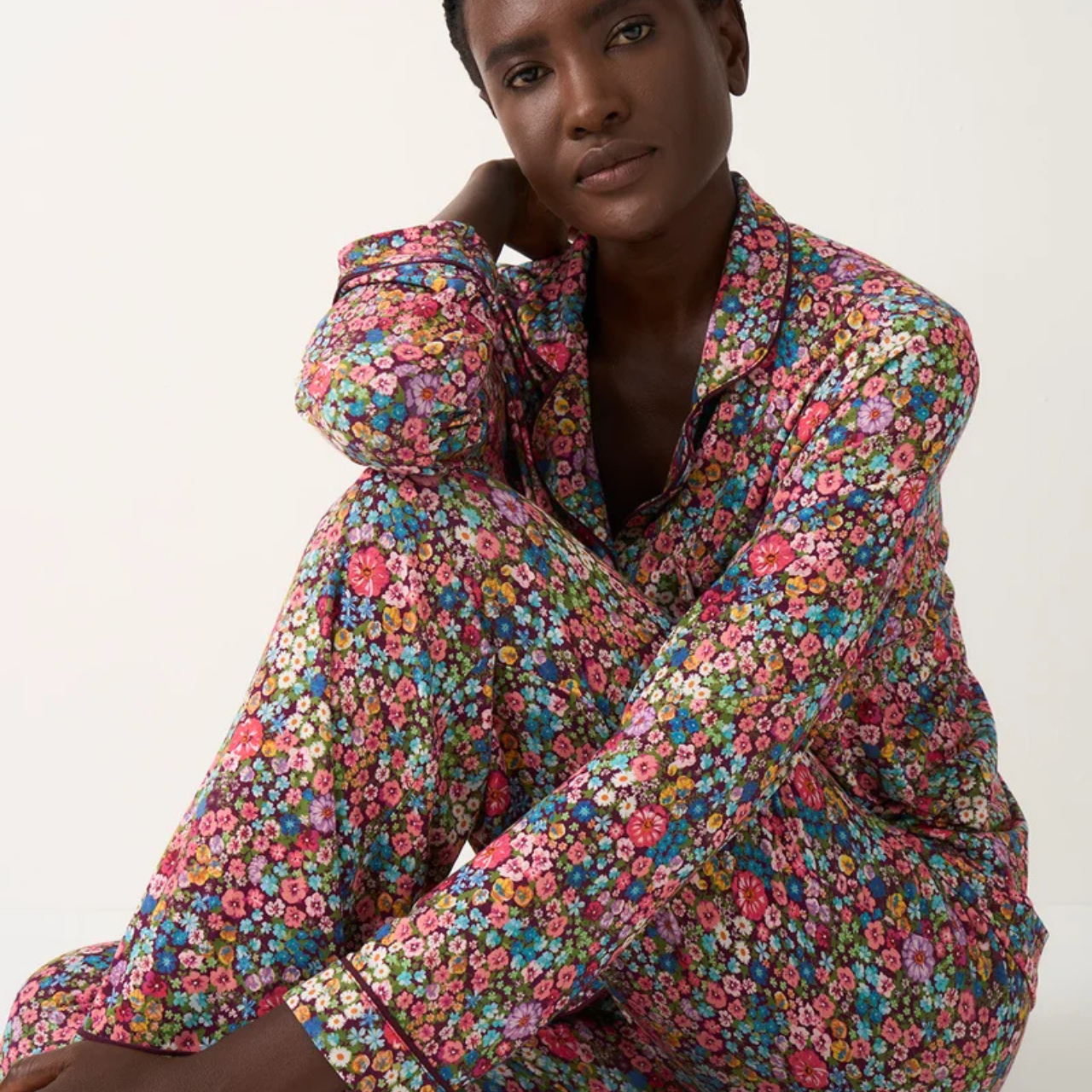 Long Pyjama Set - Pansy Pop