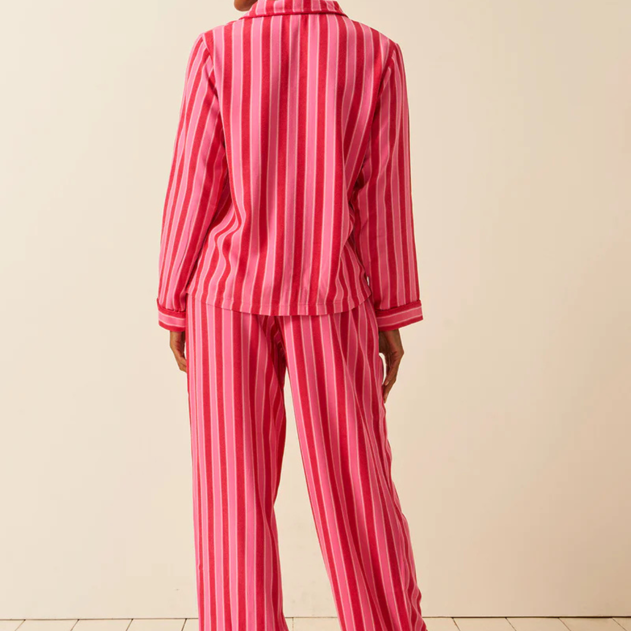 Soft Brushed  Long Sleeve Pyjama in Candy Pop