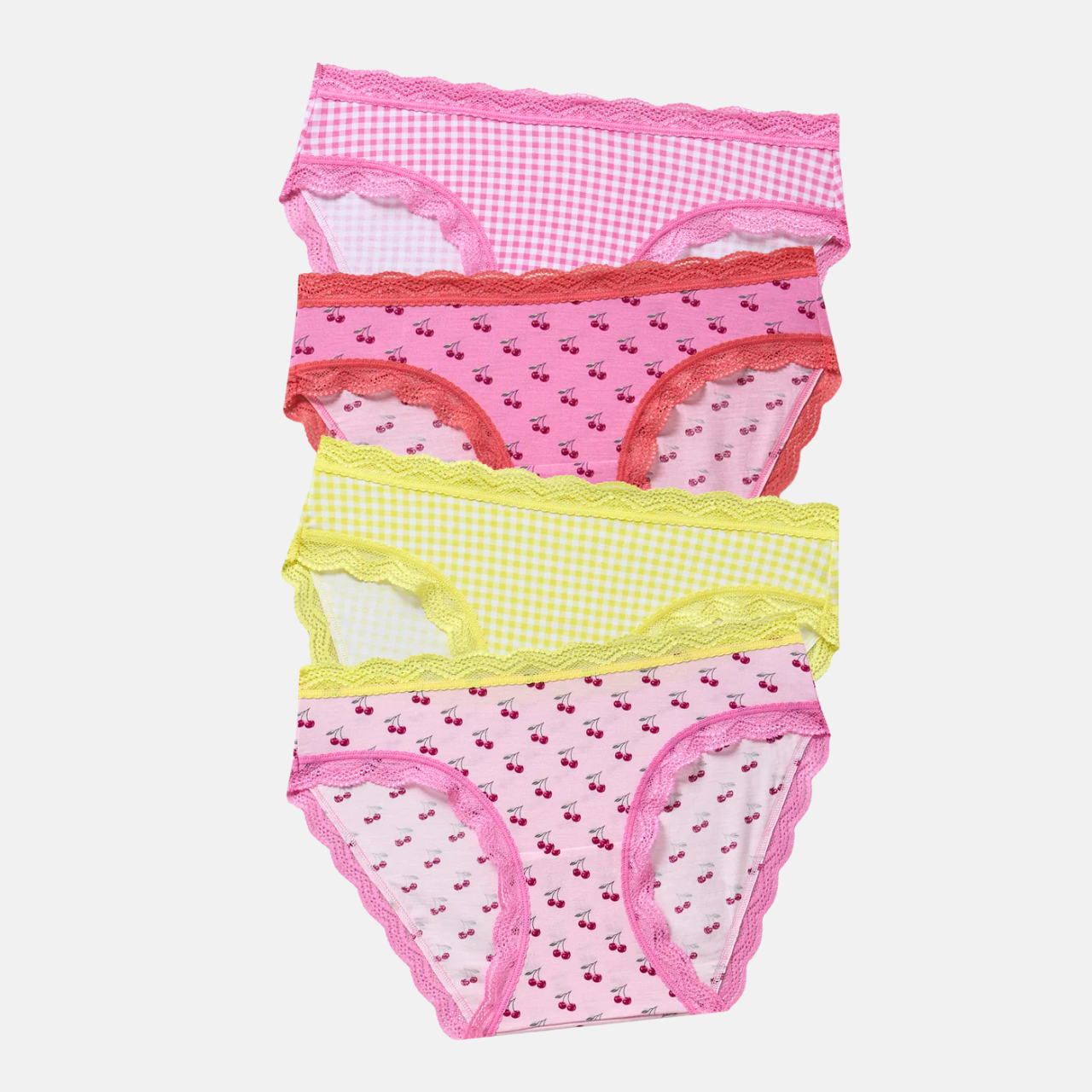 The Original Knicker Four Pack in Cherry Baby
