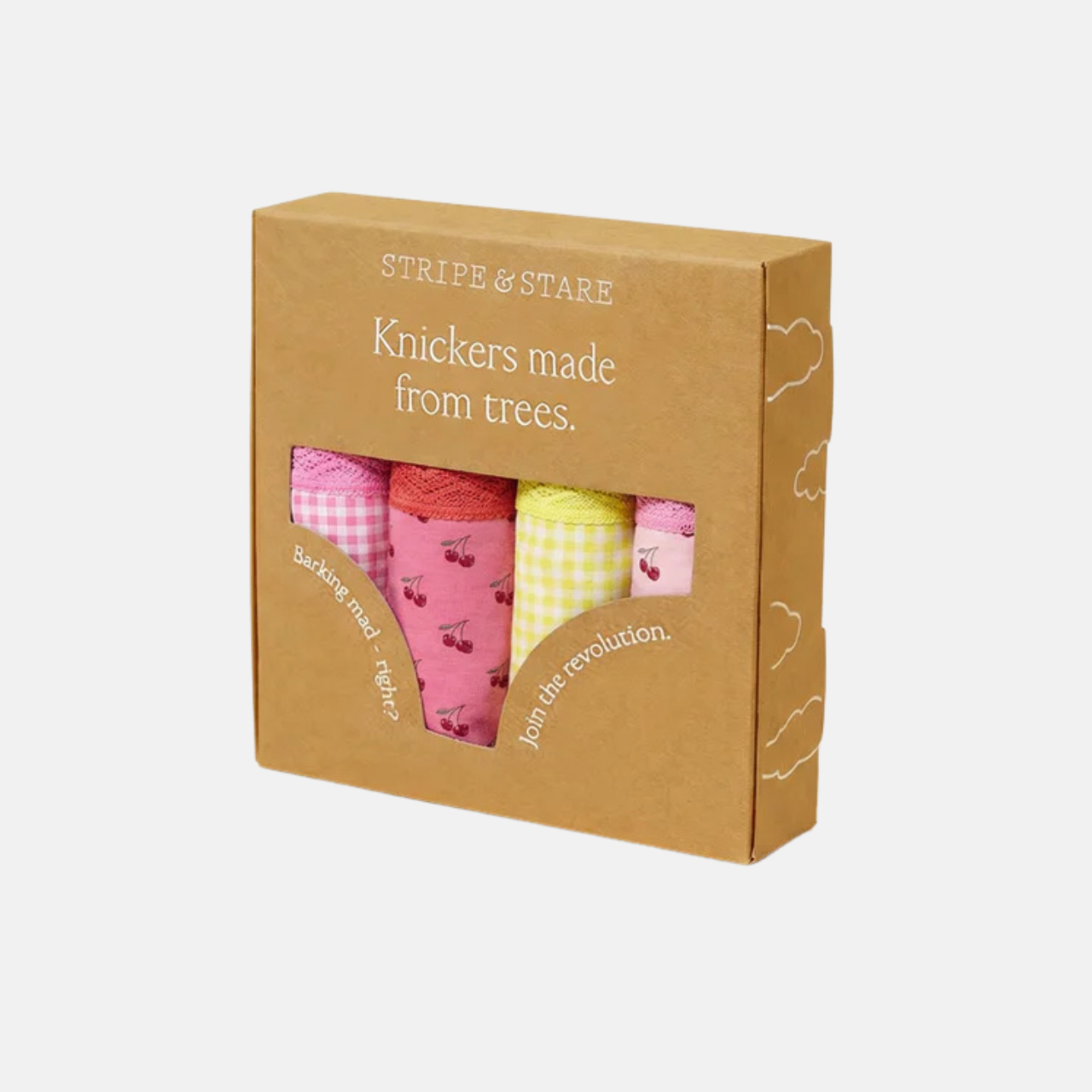 The Original Knicker Four Pack in Cherry Baby