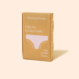 Eco Lace High Rise Knicker in Pale Pink