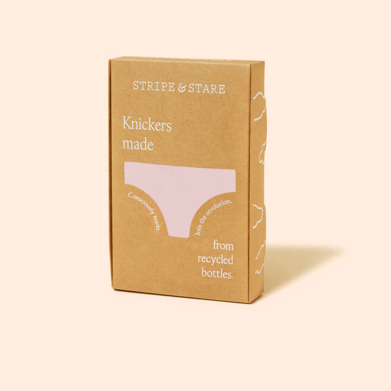 Eco Lace Original Knicker in Pale Pink