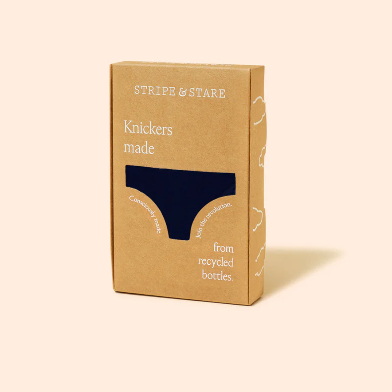 Eco Lace Original Knicker in Navy