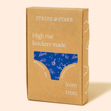 High Rise Knicker in Navy Noel