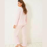 Long Pyjama Set - Pale Pink Stripe