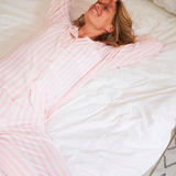 Long Pyjama Set - Pale Pink Stripe