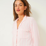 Long Pyjama Set - Pale Pink Stripe