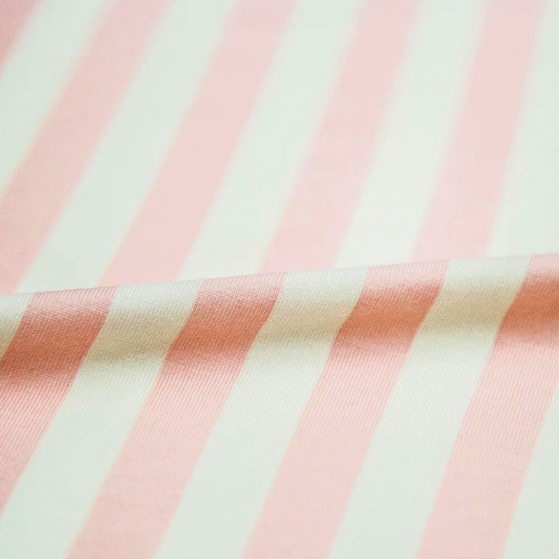 Long Pyjama Set - Pale Pink Stripe