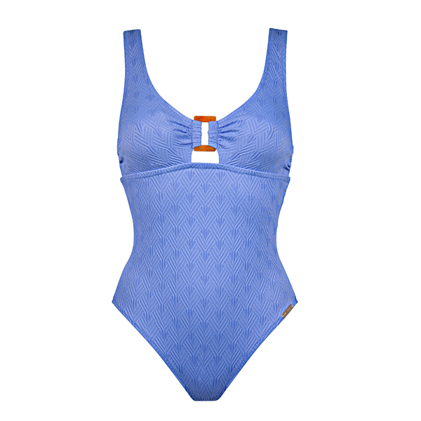 Island Nostalgia Padded Swimsuit in Cornflower