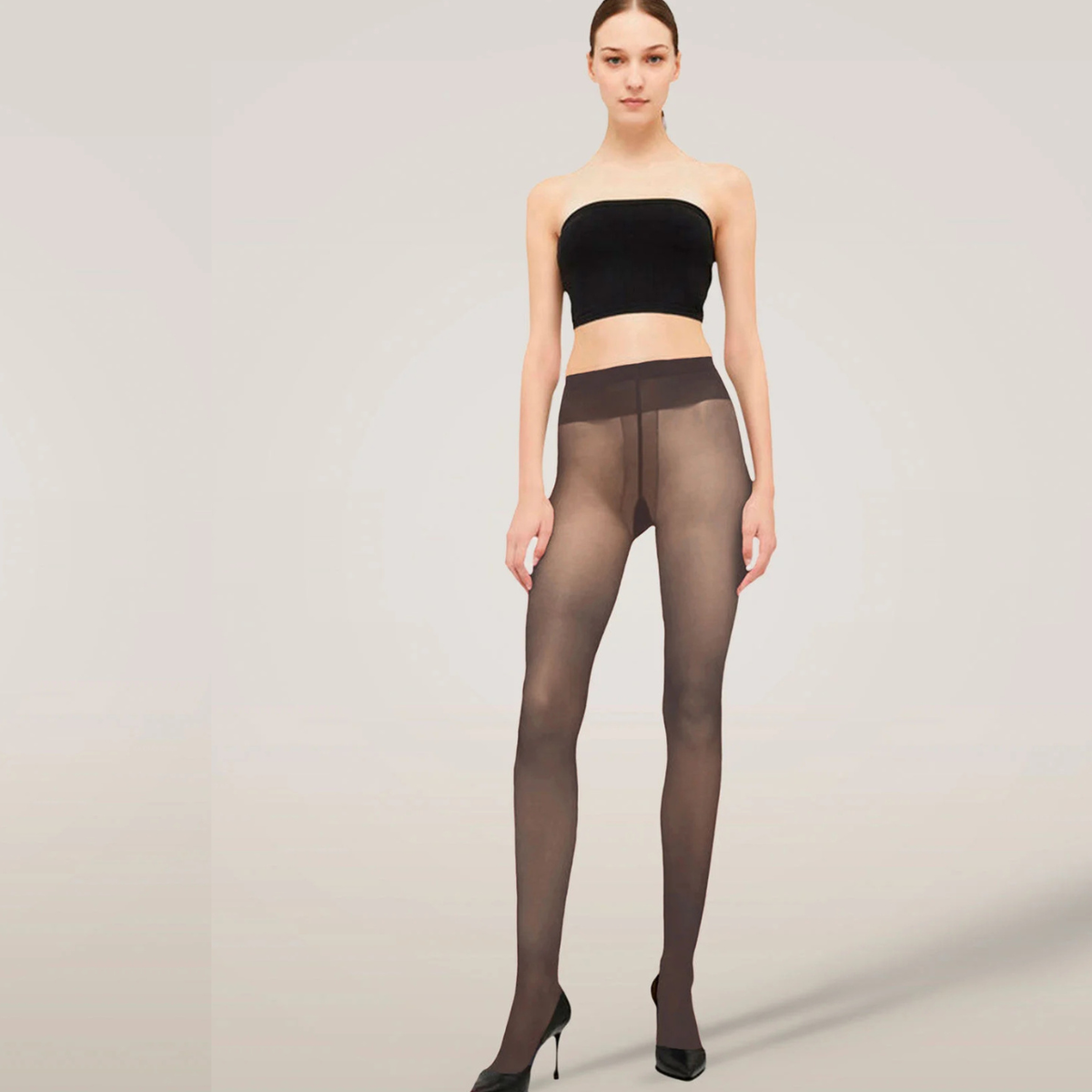 Individual 20 Tights in Dark Wood