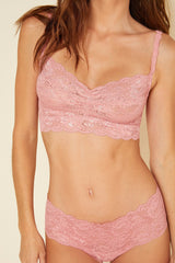 Cosabella, Never Say Never, Hottie Boyshort, seamless shorty, no vpl, soft lace, pretty hotpants, pink, caroline randell, 
