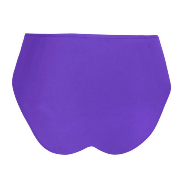 Ajourage Couture High Waist Bikini Bottom in Iris