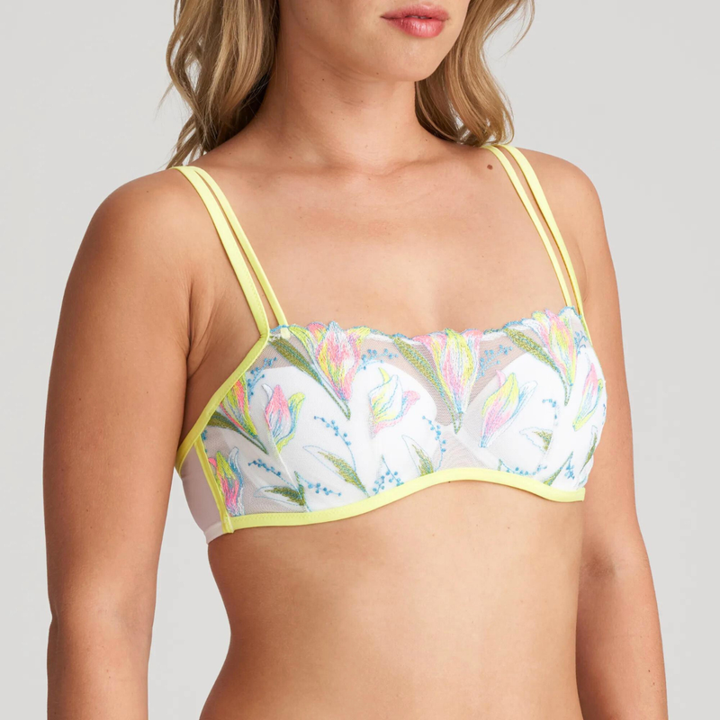 Yoly Half Padded Camisole Effect Bra in Electric Summer