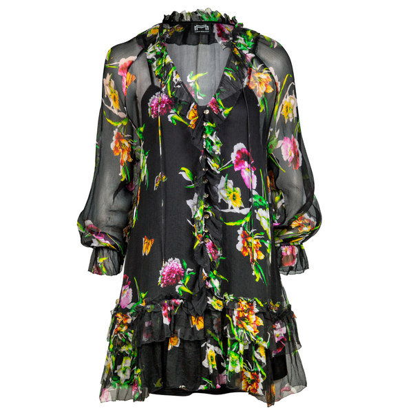 Siciliana Tunic in Black Brights