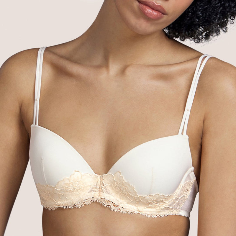 Eden Rock Plunge Padded Bra in Vintage Natural