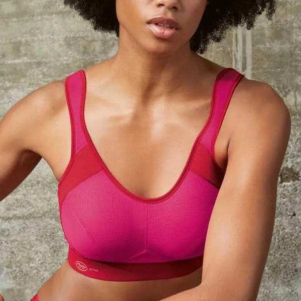 Pink workout bra cheap
