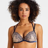 Coeurs Enlaces Moulded Plunge Bra in Nightfall