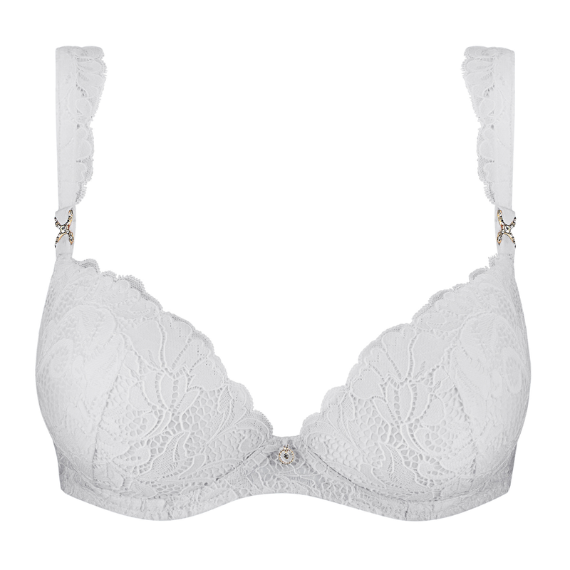 Mon Bijou Moulded Push Up Bra in White