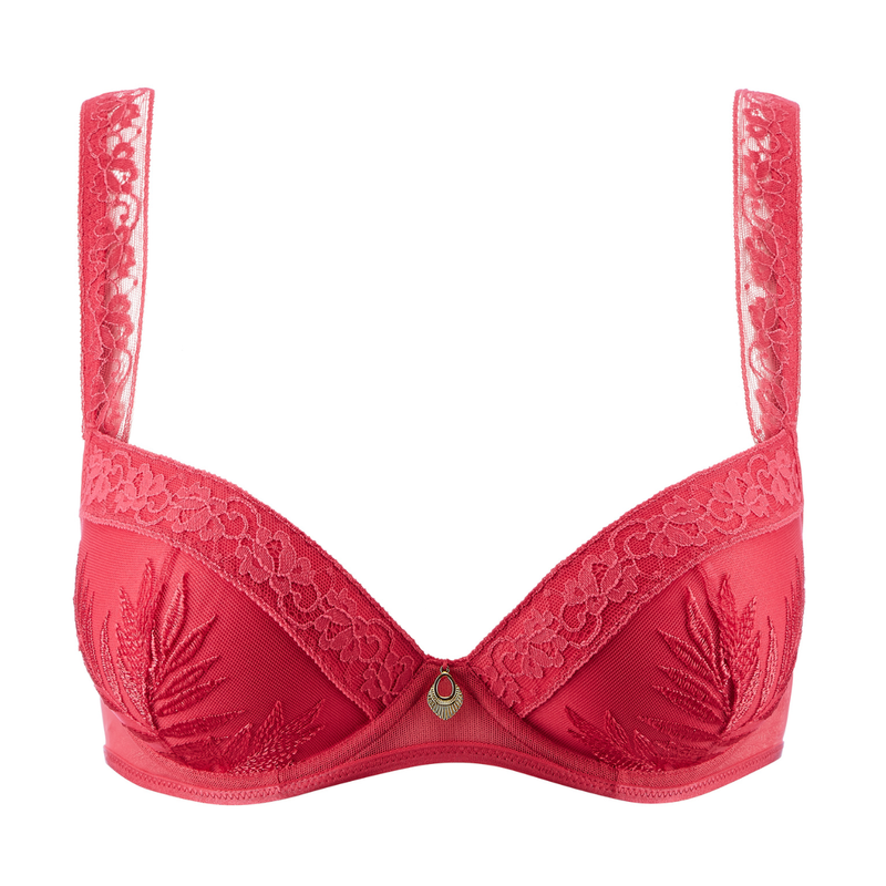 Parenthese Tropicale Moulded Plunge Bra in Joy