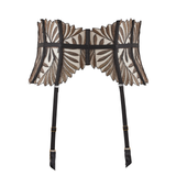 Sensory Illusion Suspender Belt in Golden Leaves