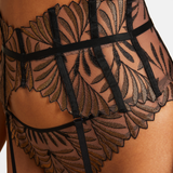 Sensory Illusion Suspender Belt in Golden Leaves