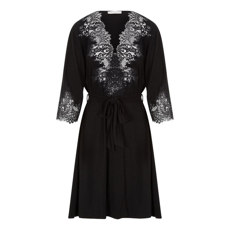 Jessica Modal Robe in Black