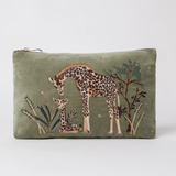 Giraffe Mother and Baby Olive Everyday Pouch