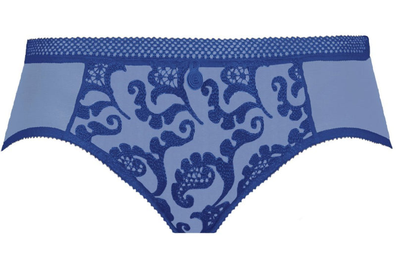 Empreinte, Stella, shorty, boyshorts, french knickers, blue, Caroline Randell.