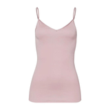 Cotton Seamless Spaghetti Camisole in Pale Pink