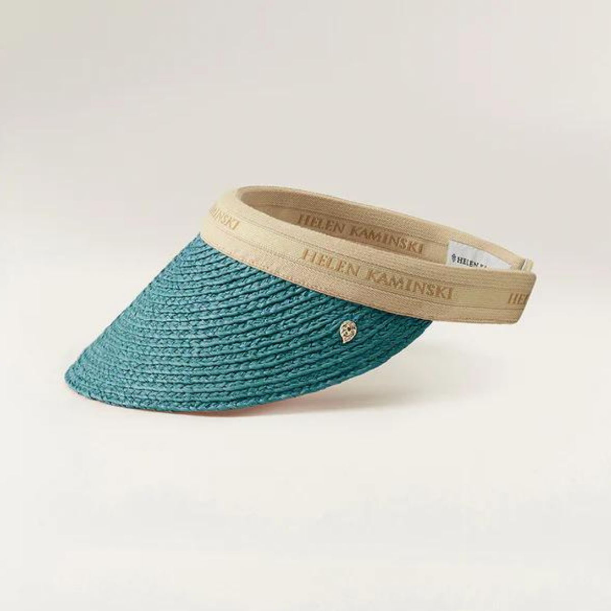NWT - Helen Kaminski Bianca Visor - Capri w/ Nougat Stirpe? Helen Kaminski - Bianca - Nougat/Black/Stripe – Lune Noir main image 4